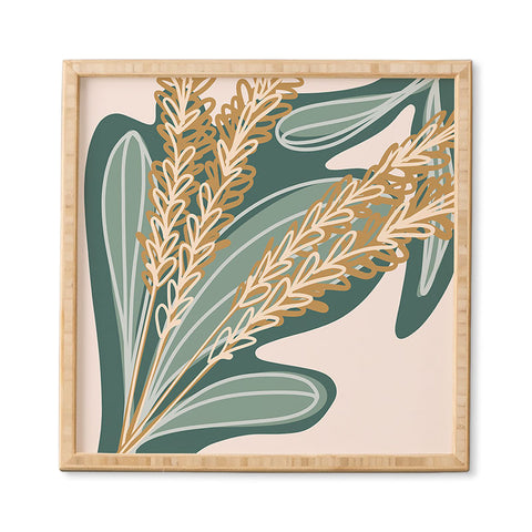 Alilscribble Leaves and things Framed Wall Art
