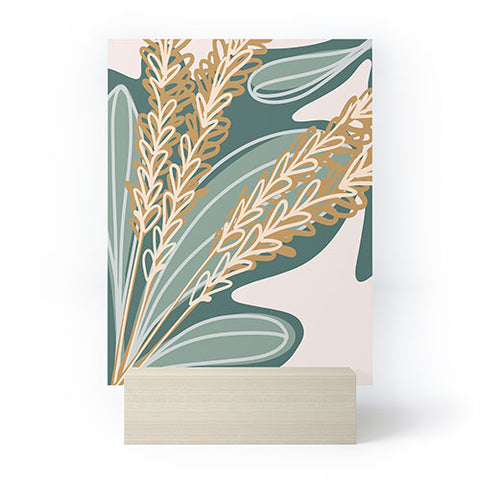 Alilscribble Leaves and things Mini Art Print