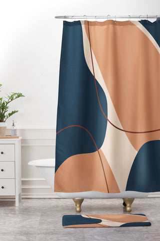 Alilscribble More Shapes II Shower Curtain And Mat