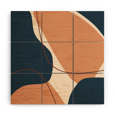 Alilscribble More Shapes II Wood Wall Mural