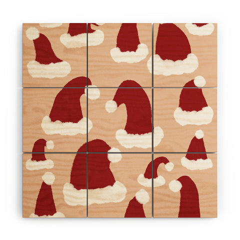 Alilscribble SANTA BABY Wood Wall Mural