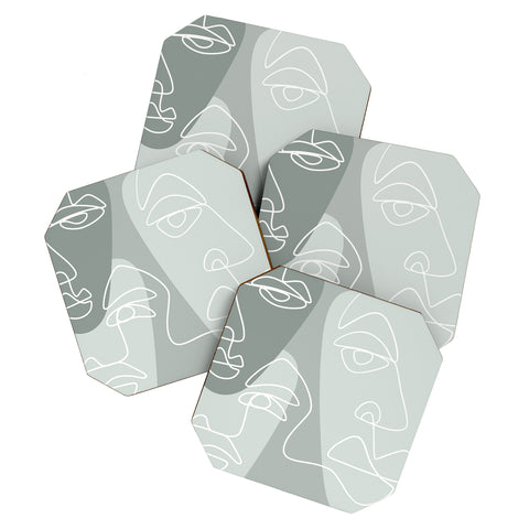 Alilscribble Single Line II Coaster Set