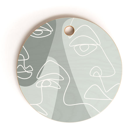 Alilscribble Single Line II Cutting Board Round