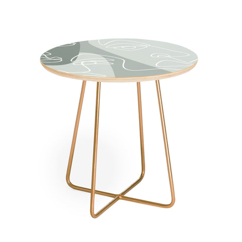 Alilscribble Single Line II Round Side Table