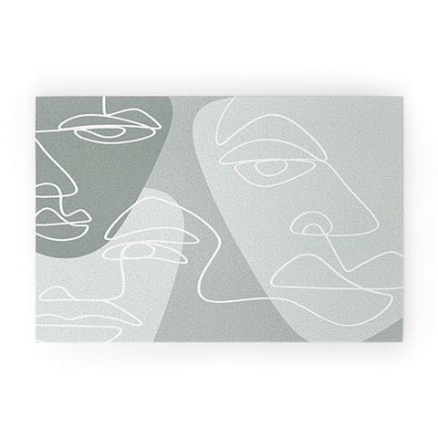 Alilscribble Single Line II Welcome Mat