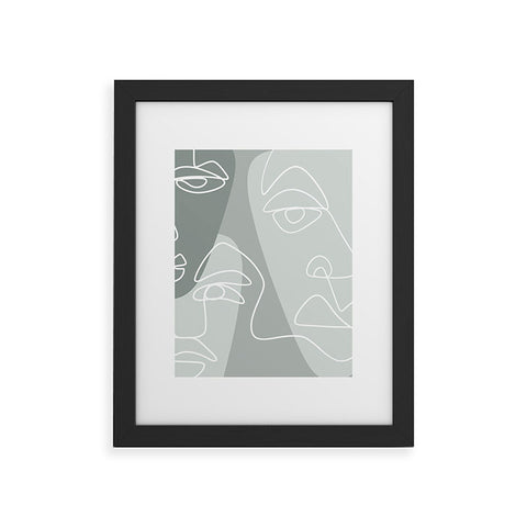 Alilscribble Single Line II Framed Art Print