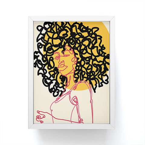 Alilscribble Sun Girl Framed Mini Art Print