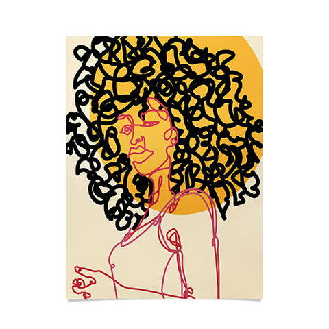 Alilscribble Sun Girl Poster