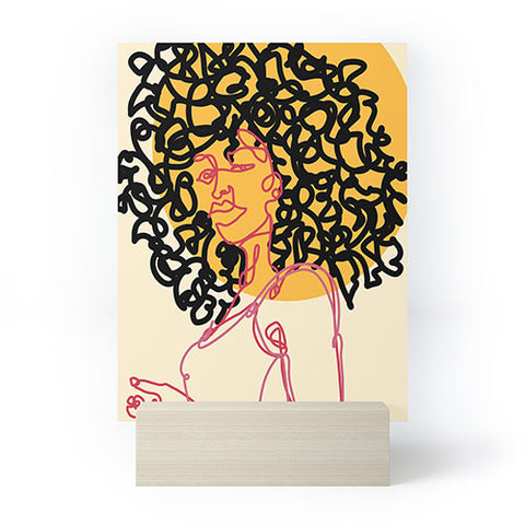 Alilscribble Sun Girl Mini Art Print