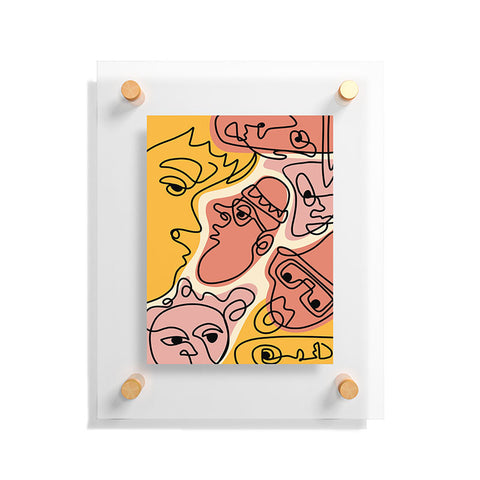 Alilscribble Why the long face Floating Acrylic Print