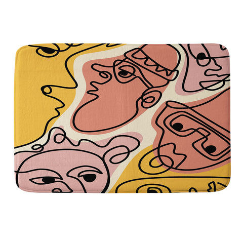 Alilscribble Why the long face Memory Foam Bath Mat