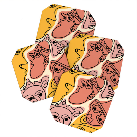 Alilscribble Why the long face Coaster Set