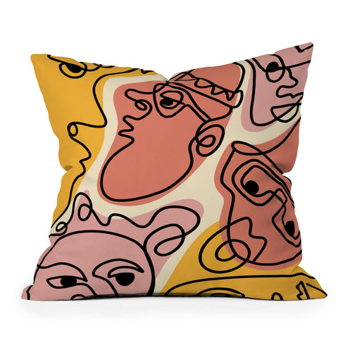 Alilscribble Why the long face Throw Pillow