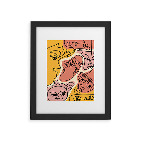 Alilscribble Why the long face Framed Art Print