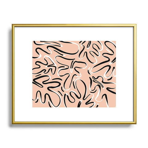 Alilscribble Wispy Metal Framed Art Print