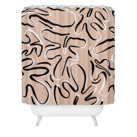 Alilscribble Wispy Shower Curtain