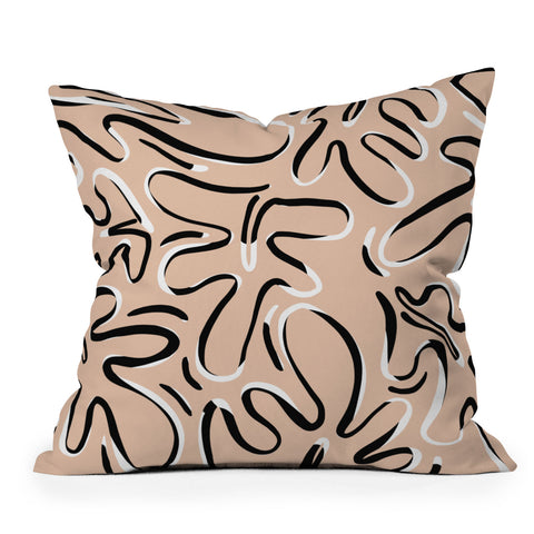 Alilscribble Wispy Outdoor Throw Pillow