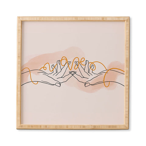 Alilscribble With Love Framed Wall Art