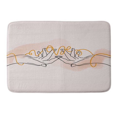 Alilscribble With Love Memory Foam Bath Mat