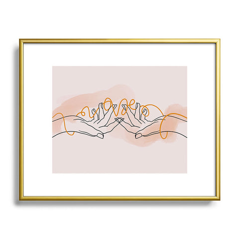Alilscribble With Love Metal Framed Art Print