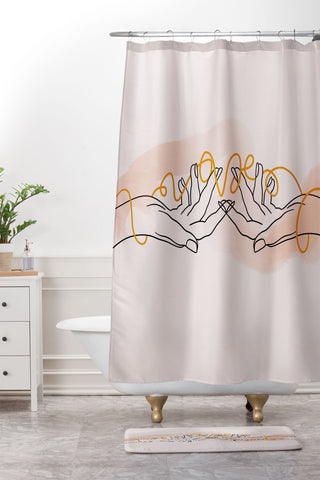 Alilscribble With Love Shower Curtain And Mat