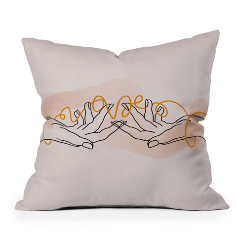 Alilscribble With Love Throw Pillow