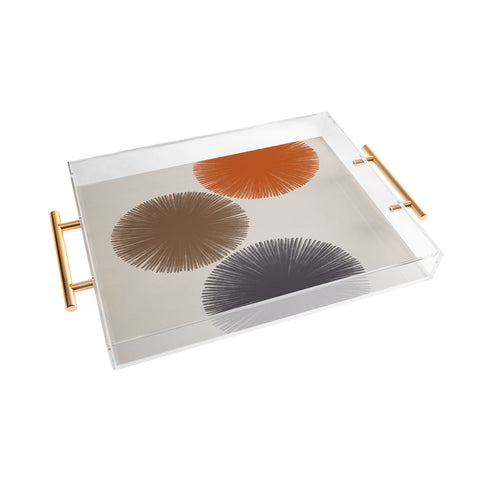 Alisa Galitsyna Abstract Circles III Acrylic Tray