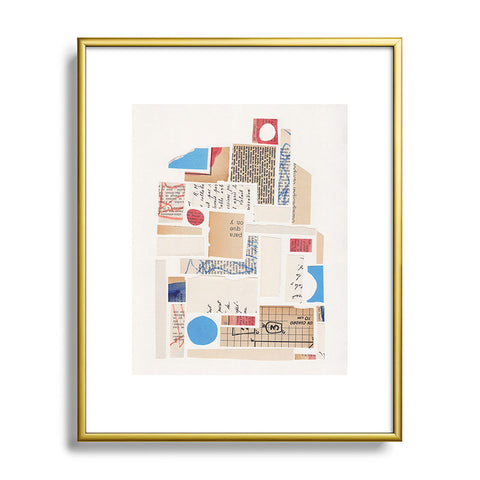 Alisa Galitsyna Abstract Mixed Media Collage 1 Metal Framed Art Print