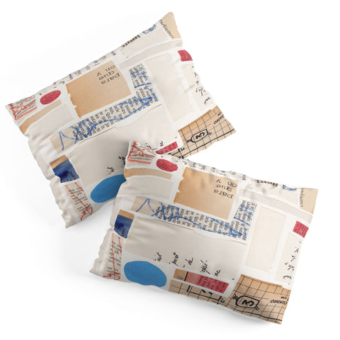 Alisa Galitsyna Abstract Mixed Media Collage 1 Pillow Shams