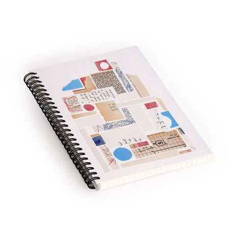 Alisa Galitsyna Abstract Mixed Media Collage 1 Spiral Notebook