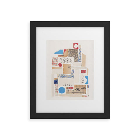 Alisa Galitsyna Abstract Mixed Media Collage 1 Framed Art Print