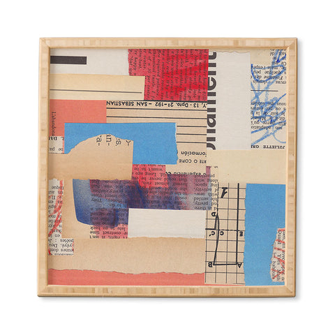 Alisa Galitsyna Abstract Mixed Media Collage 2 Framed Wall Art