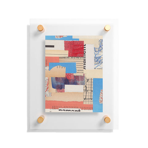 Alisa Galitsyna Abstract Mixed Media Collage 2 Floating Acrylic Print