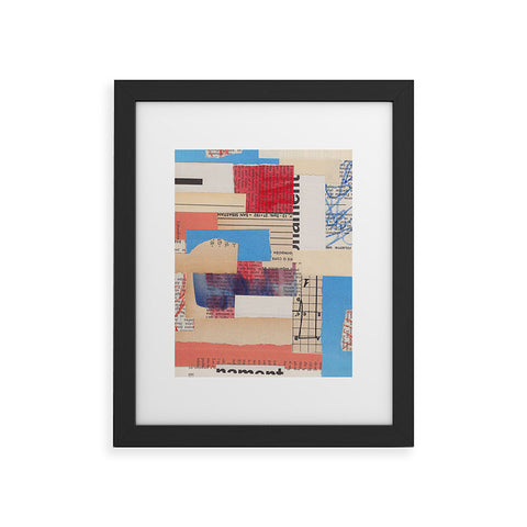 Alisa Galitsyna Abstract Mixed Media Collage 2 Framed Art Print