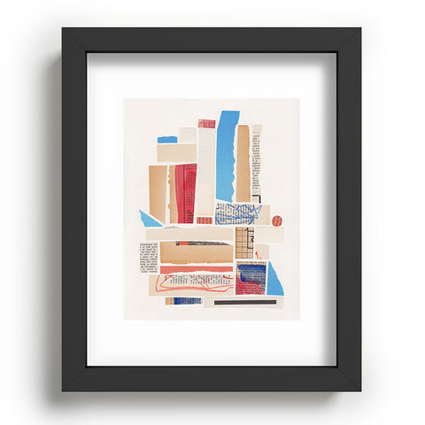 Alisa Galitsyna Abstract Mixed Media Collage 3 Recessed Framing Rectangle