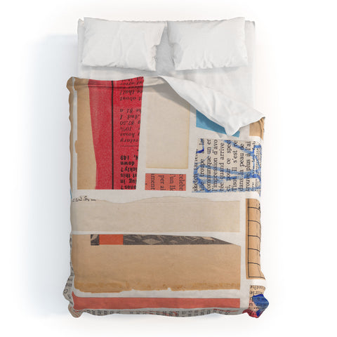 Alisa Galitsyna Abstract Mixed Media Collage 3 Duvet Cover