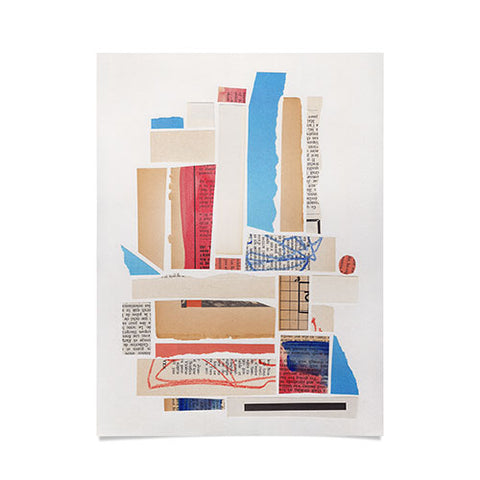 Alisa Galitsyna Abstract Mixed Media Collage 3 Poster