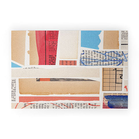 Alisa Galitsyna Abstract Mixed Media Collage 3 Welcome Mat