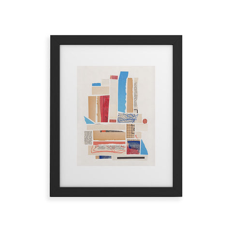 Alisa Galitsyna Abstract Mixed Media Collage 3 Framed Art Print