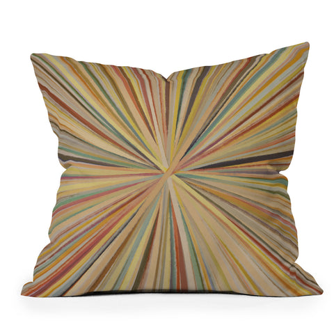 Alisa Galitsyna Abstract Pastel Bloom Outdoor Throw Pillow