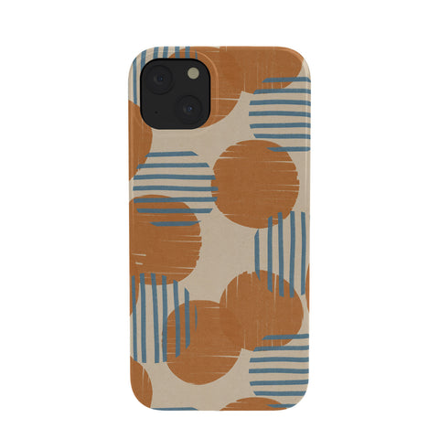 Alisa Galitsyna Abstract Pattern Orange Blue Phone Case