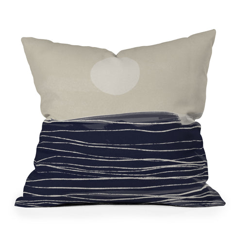Alisa Galitsyna Abstract Seascape 2 Outdoor Throw Pillow