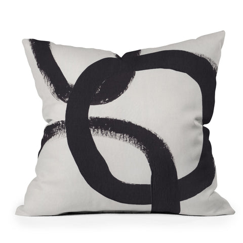 Alisa Galitsyna Acrylic Circles Outdoor Throw Pillow