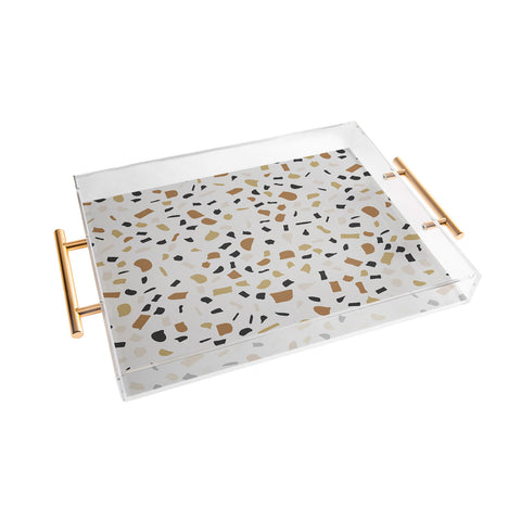 Alisa Galitsyna Beige Terrazzo Acrylic Tray
