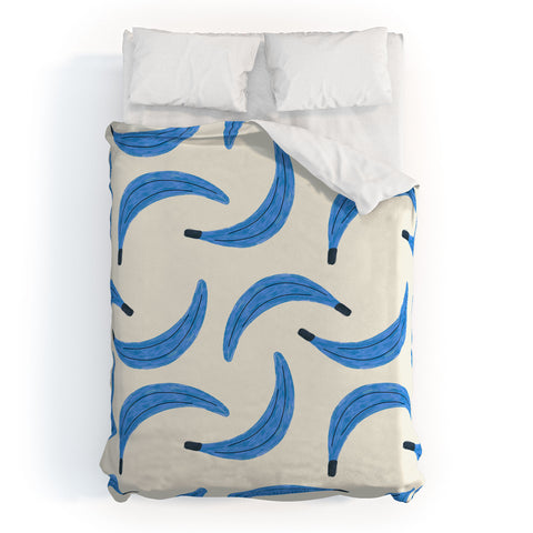 Alisa Galitsyna Blue Bananas Duvet Cover