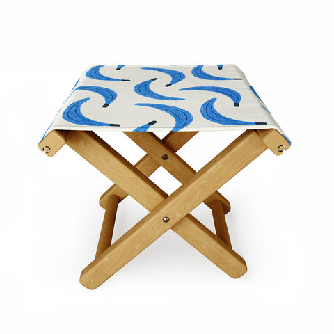 Alisa Galitsyna Blue Bananas Folding Stool