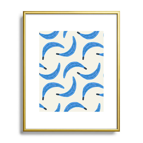 Alisa Galitsyna Blue Bananas Metal Framed Art Print