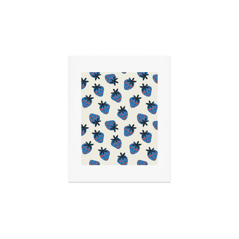 Alisa Galitsyna Blue Strawberries Art Print