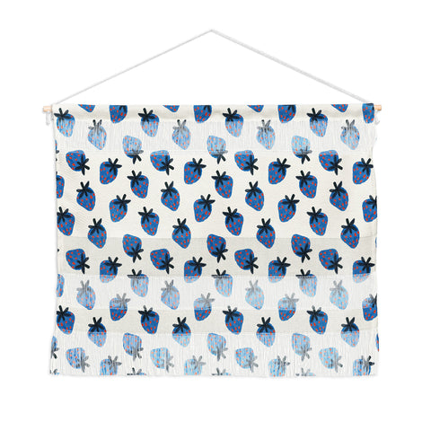Alisa Galitsyna Blue Strawberries Wall Hanging Landscape