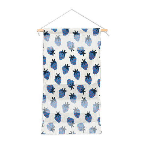 Alisa Galitsyna Blue Strawberries Wall Hanging Portrait